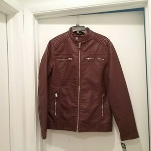 Men's Xray Faux Leather Jacket - Small